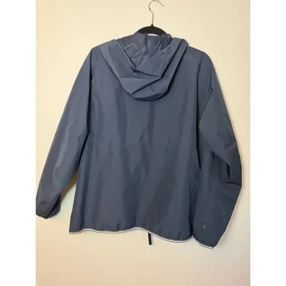 Helly Hansen Women's Koster Rain Jacket XL Navy Hooded Waterproof Rain Coat NWT - Picture 13 of 15